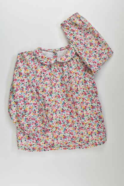 Mothercare Size 2-3 Lined Floral Blouse