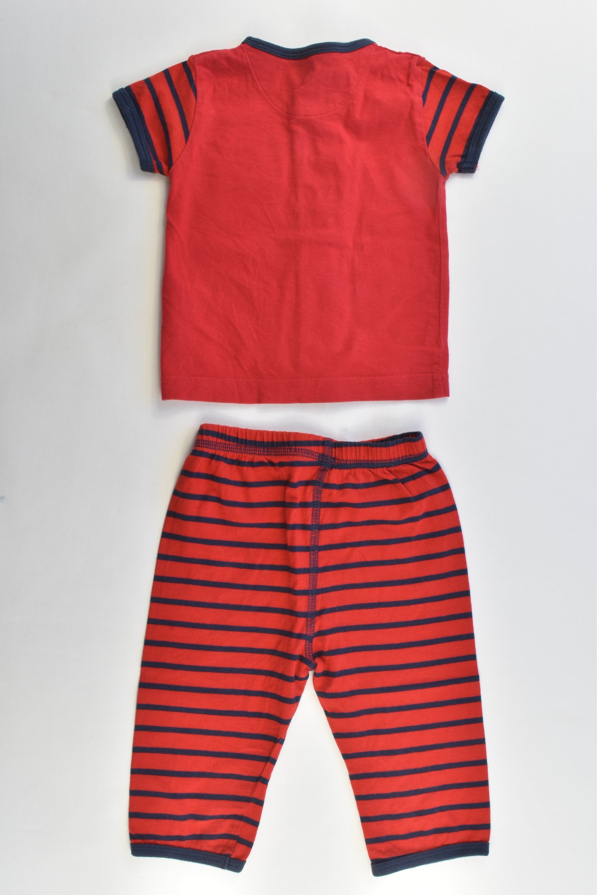 Mothercare Size 3-6 months (00) Red/Striped Bus Set