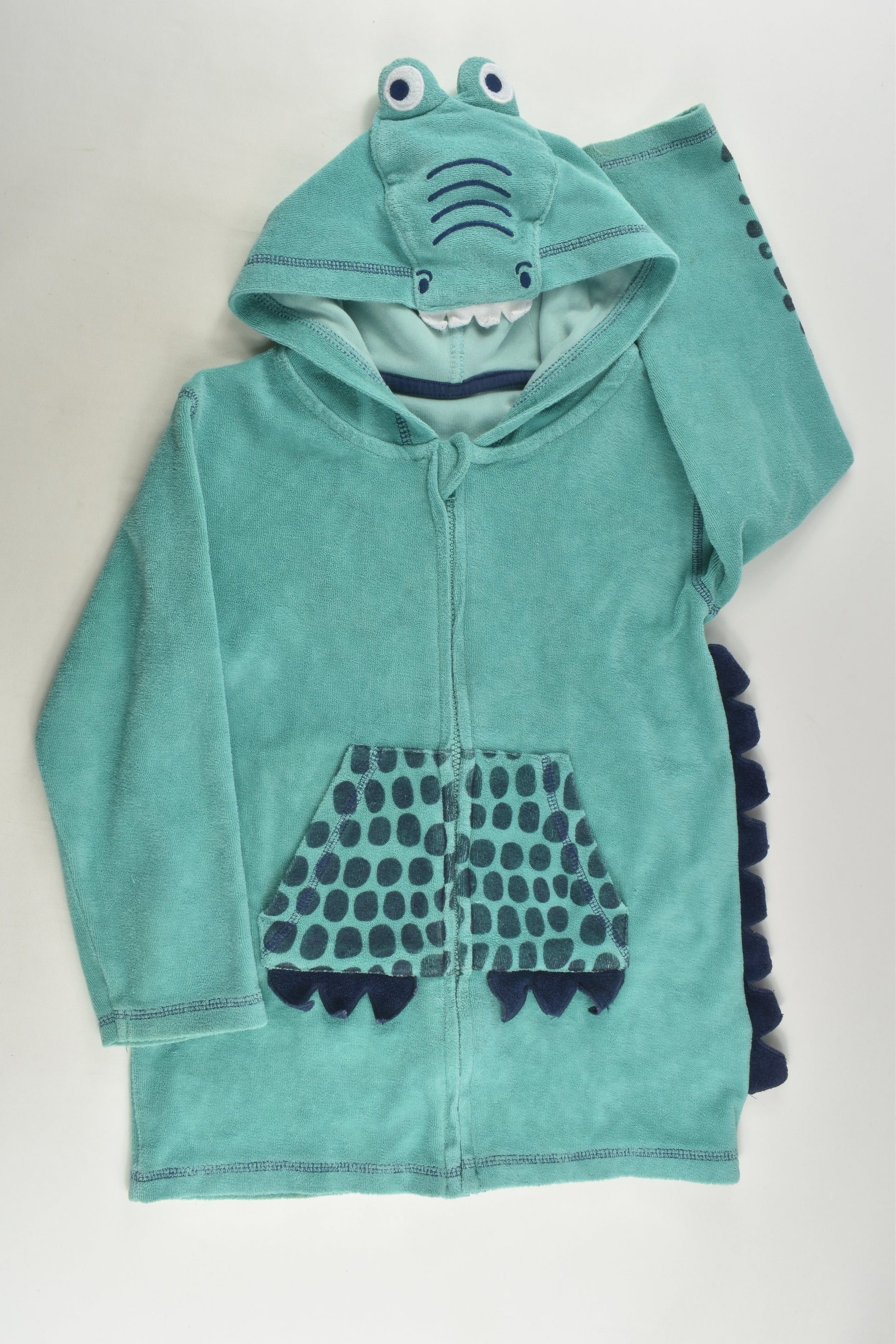 Mothercare Size 4-5 Crocodile Terry Zip Jumper