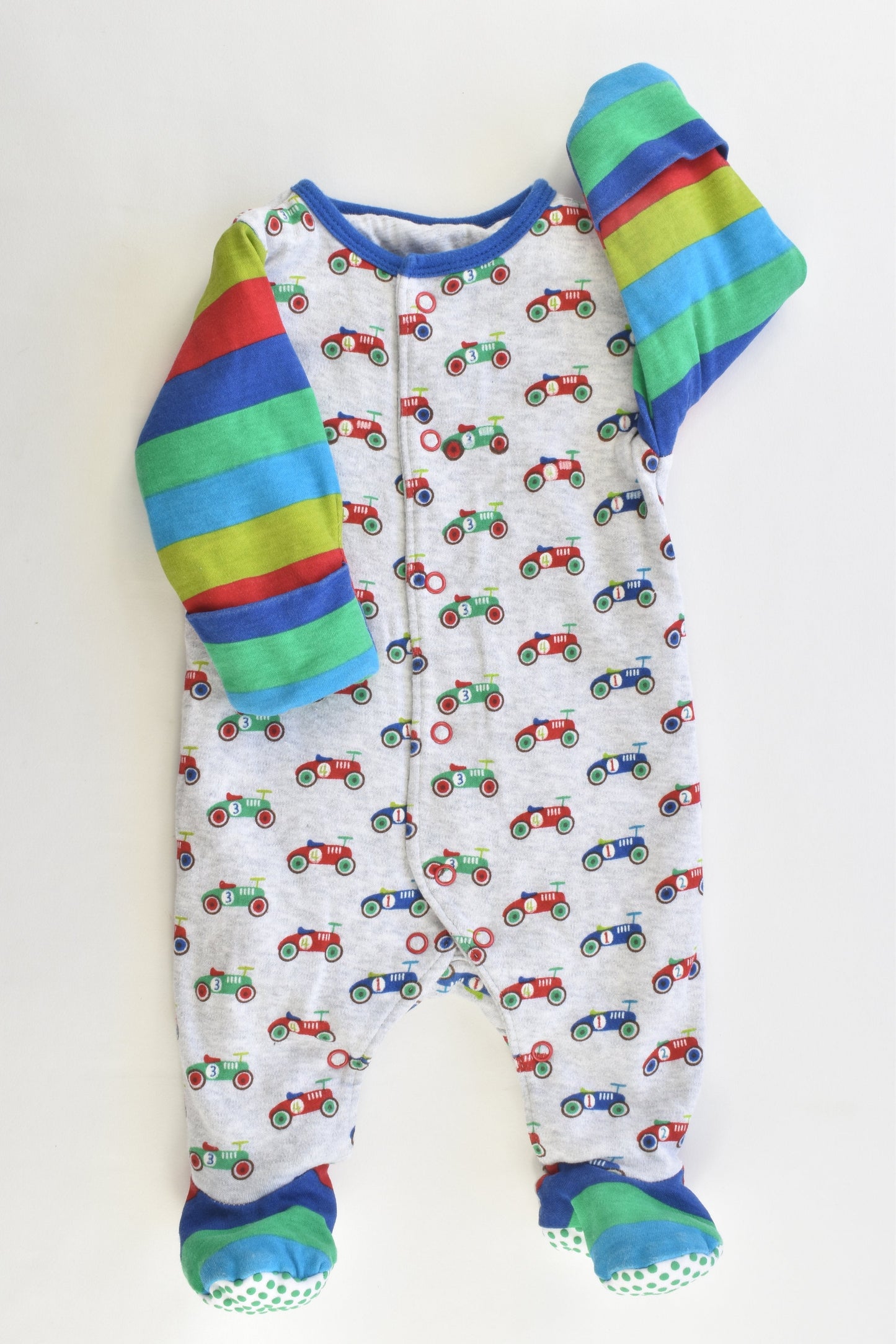 Mothercare Size New Baby (Up to 4.5 kg) Padded Rainbow Romper