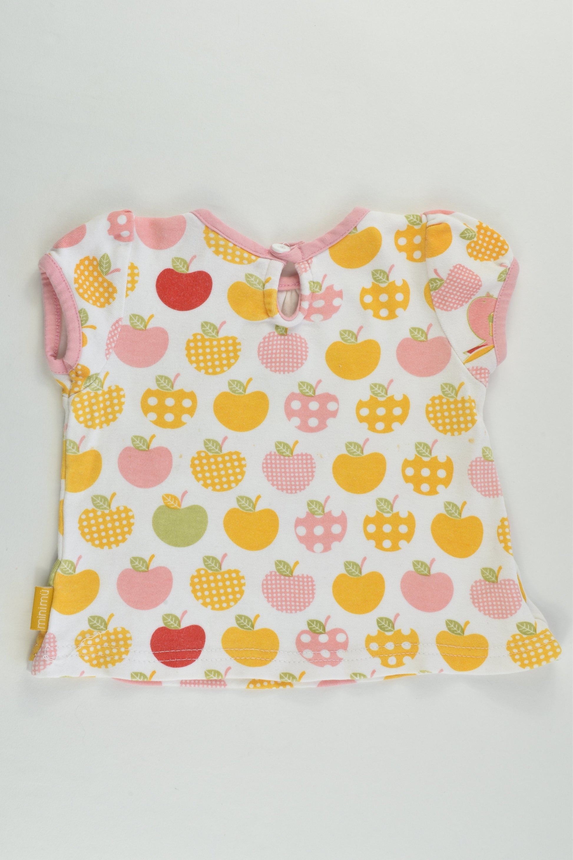 Mü & Me Size 00 (3-6 months) Apples T-shirt
