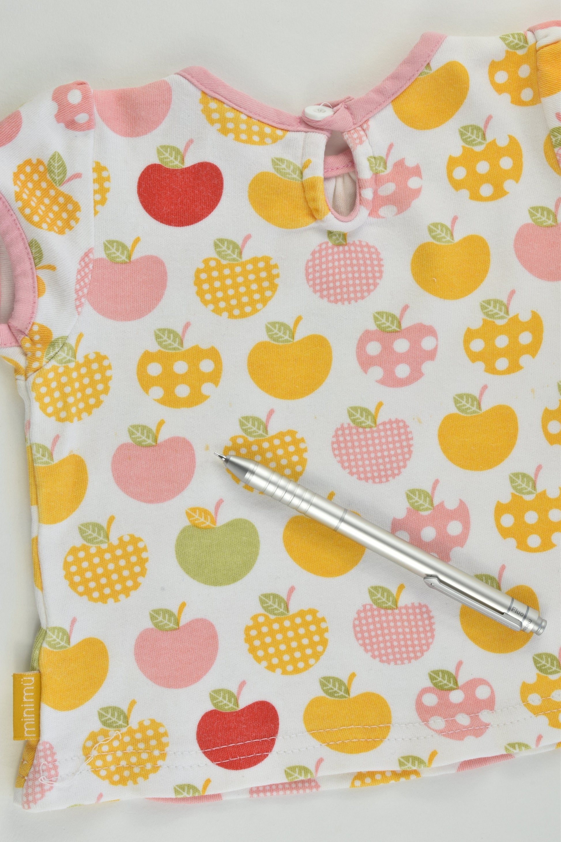 Mü & Me Size 00 (3-6 months) Apples T-shirt
