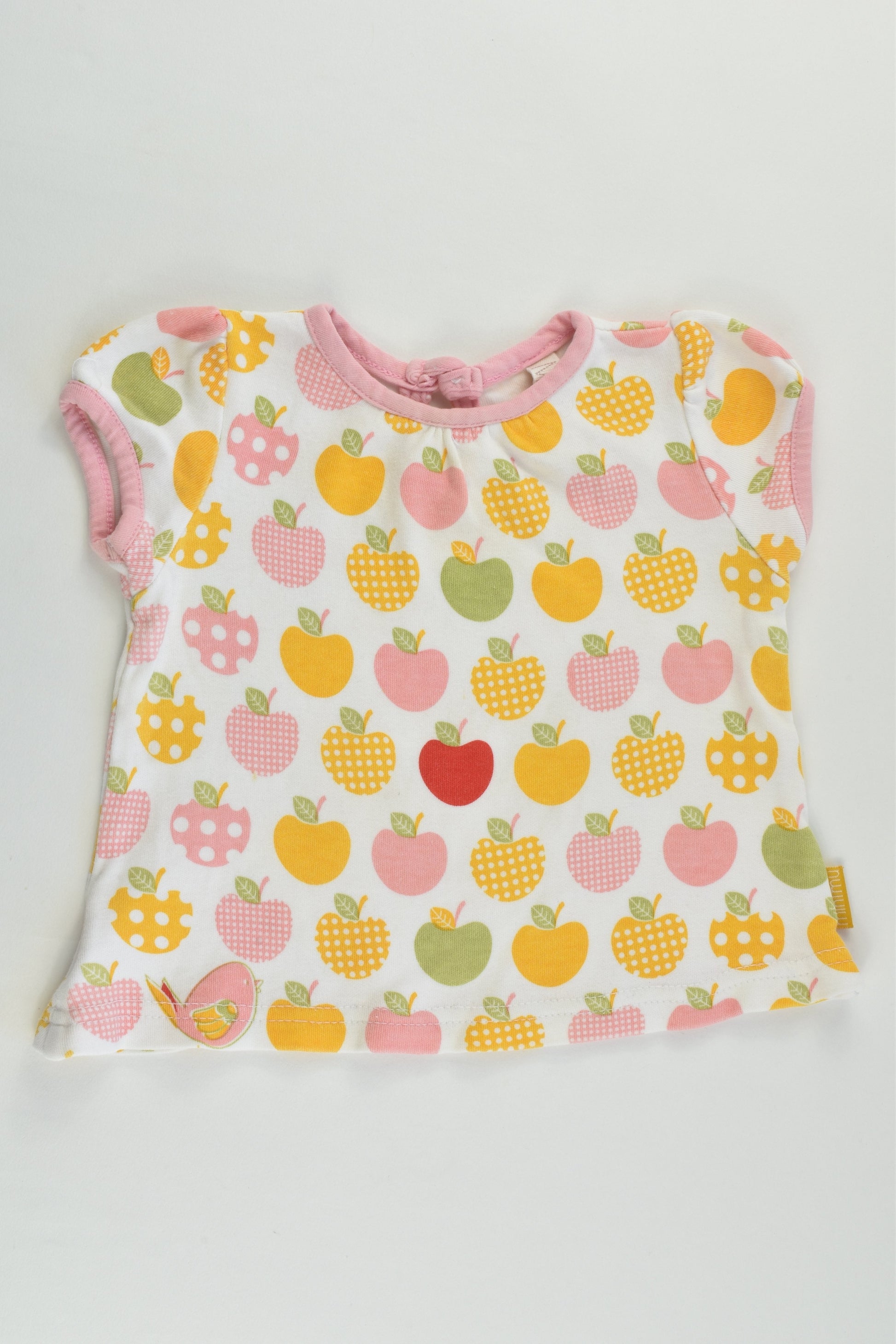 Mü & Me Size 00 (3-6 months) Apples T-shirt