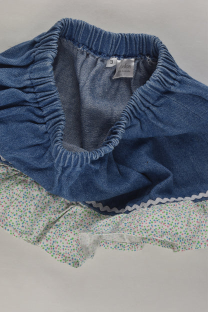Munkmelon Size 3 Handmade Denim Skirt