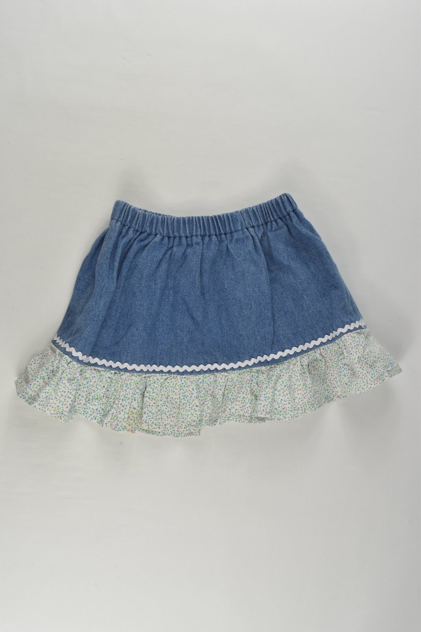 Munkmelon Size 3 Handmade Denim Skirt