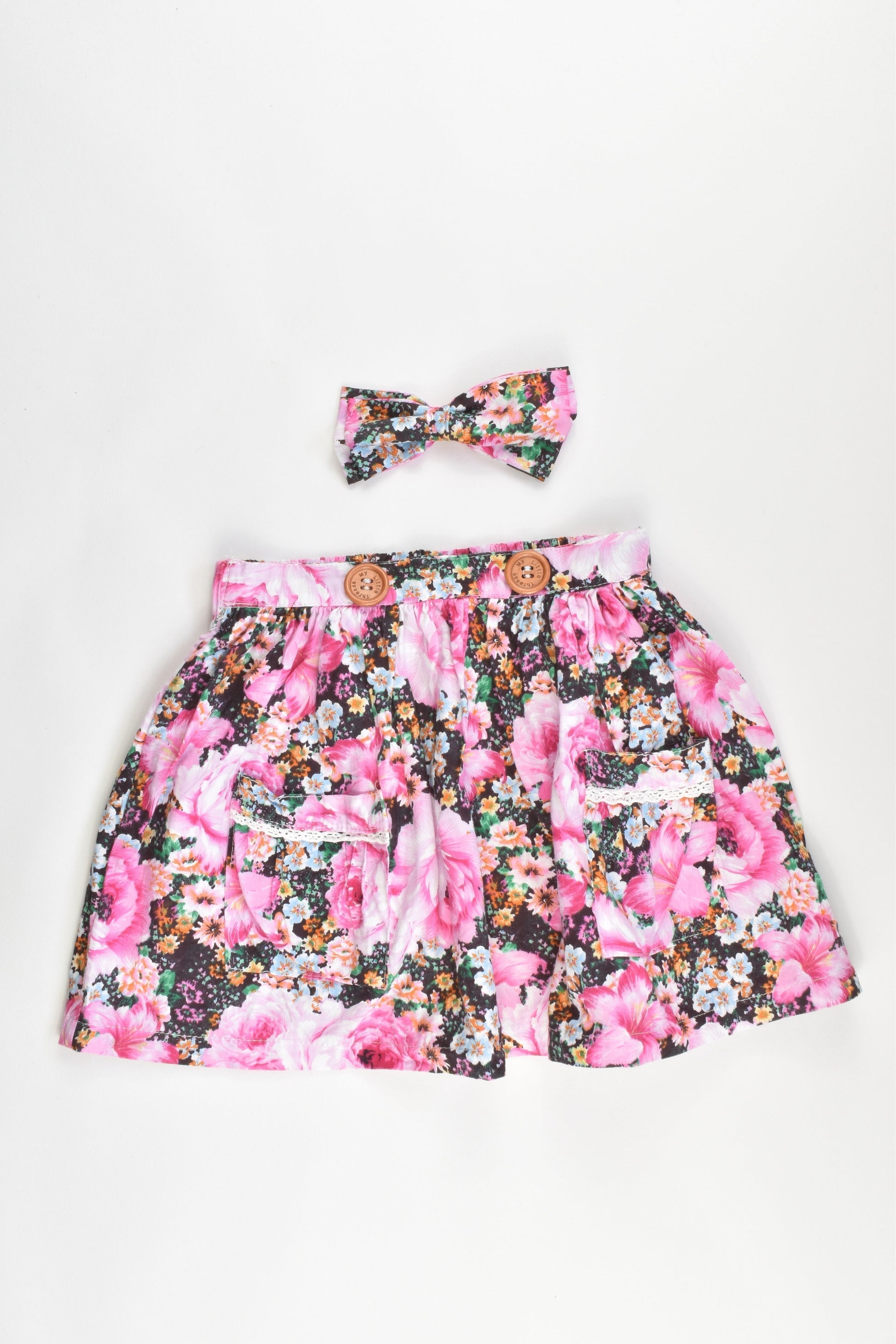 My Little Threads Size 4 Skirt and matching Bow
