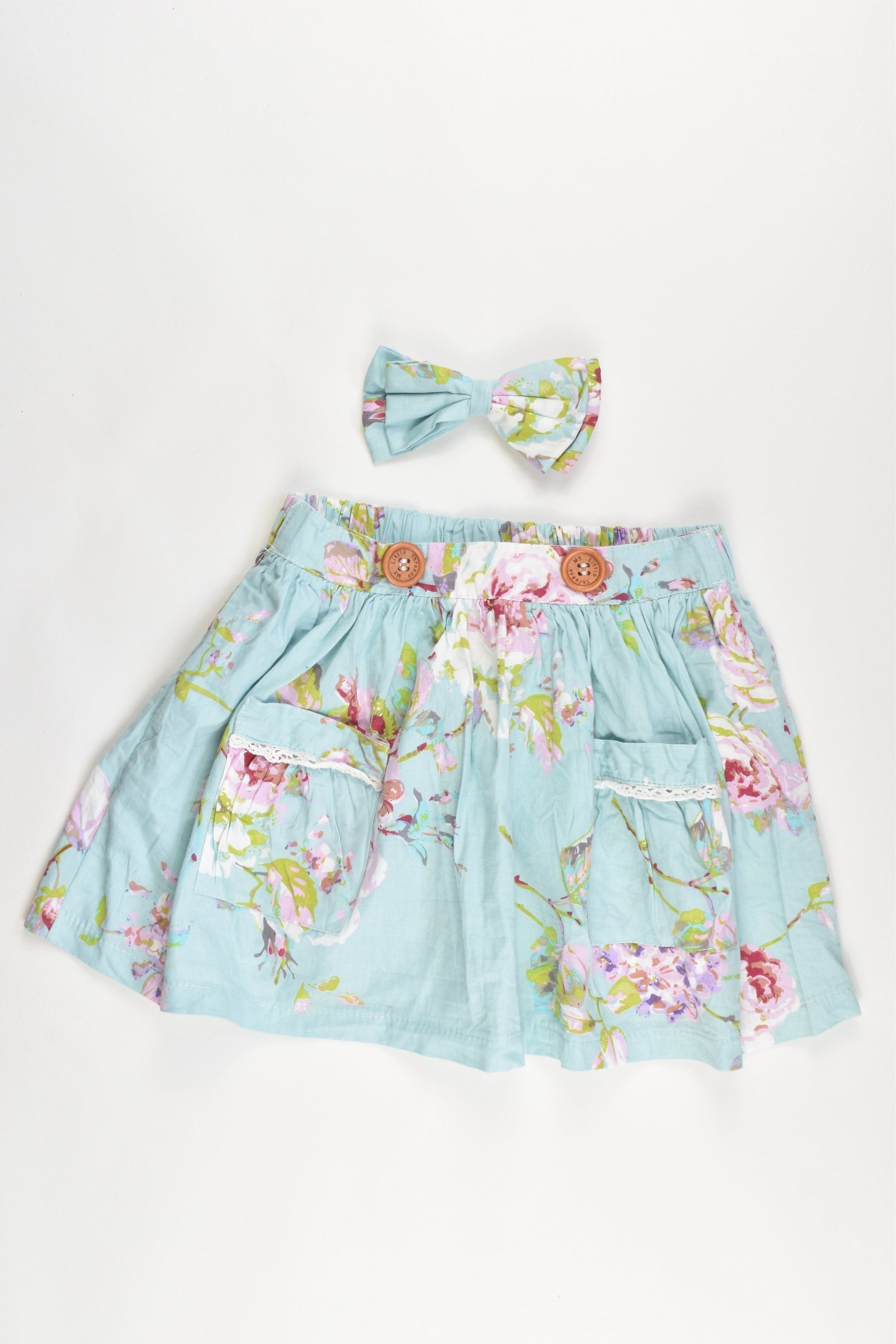 My Little Threads Size 4 Skirt with matching Bow