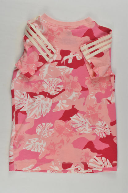 NEW Adidas Size 0-1 (9-12 months, 80 cm) Floral T-shirt