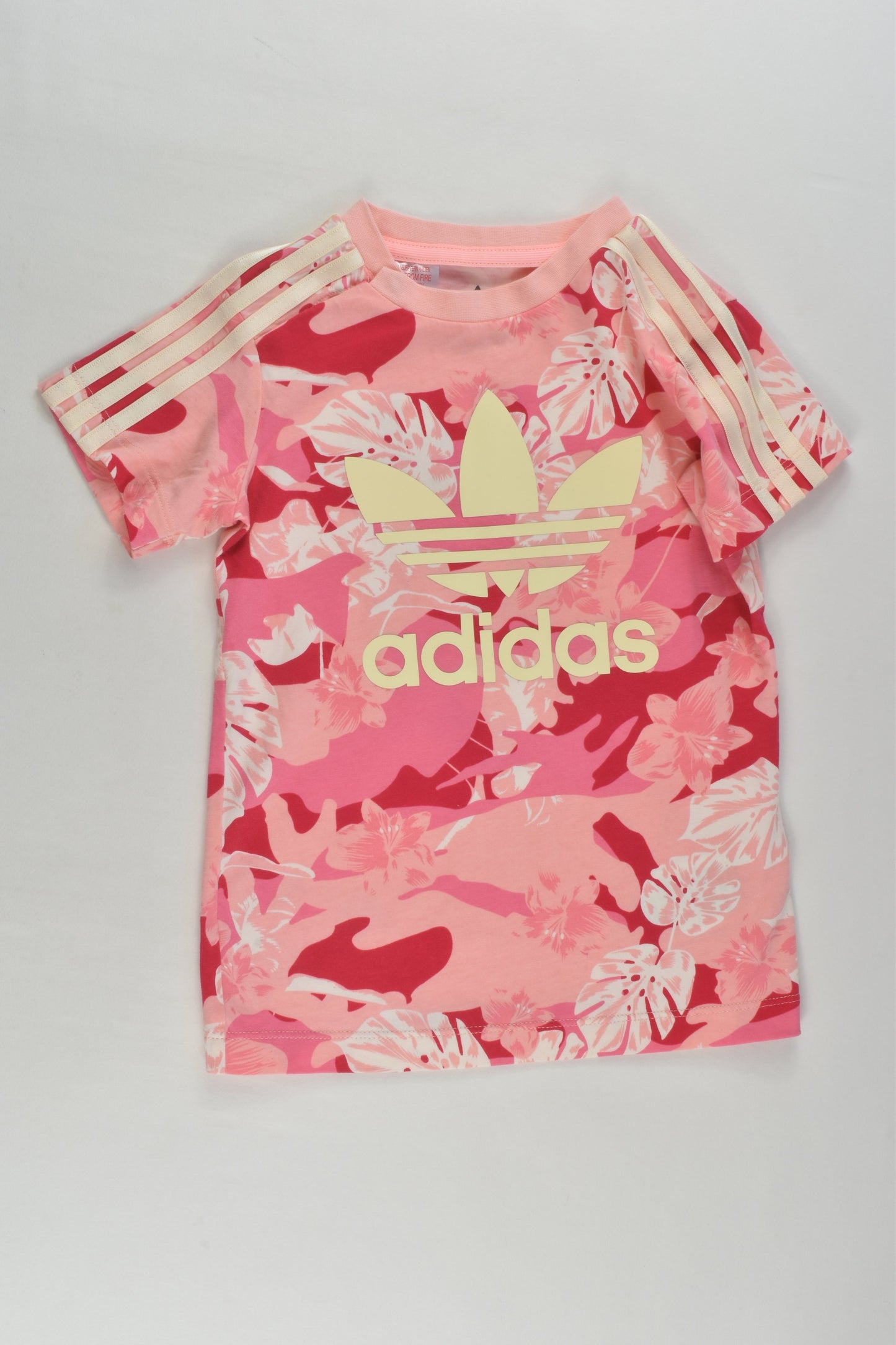 NEW Adidas Size 0-1 (9-12 months, 80 cm) Floral T-shirt