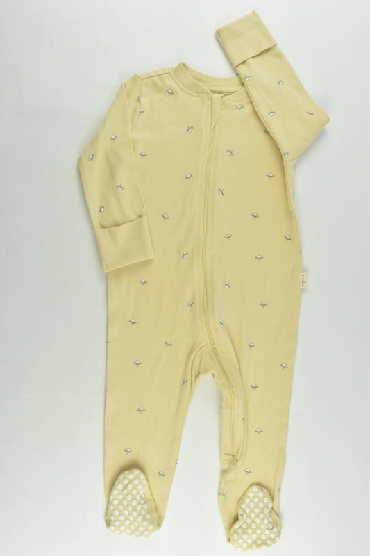 NEW Anko Size 0 Organic Mushroom Footed Romper