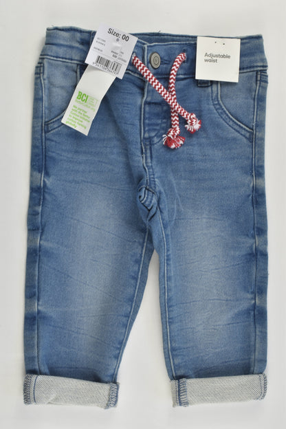 NEW Anko Size 00 (3-6 months) Very Stretchy Denim-like Pants