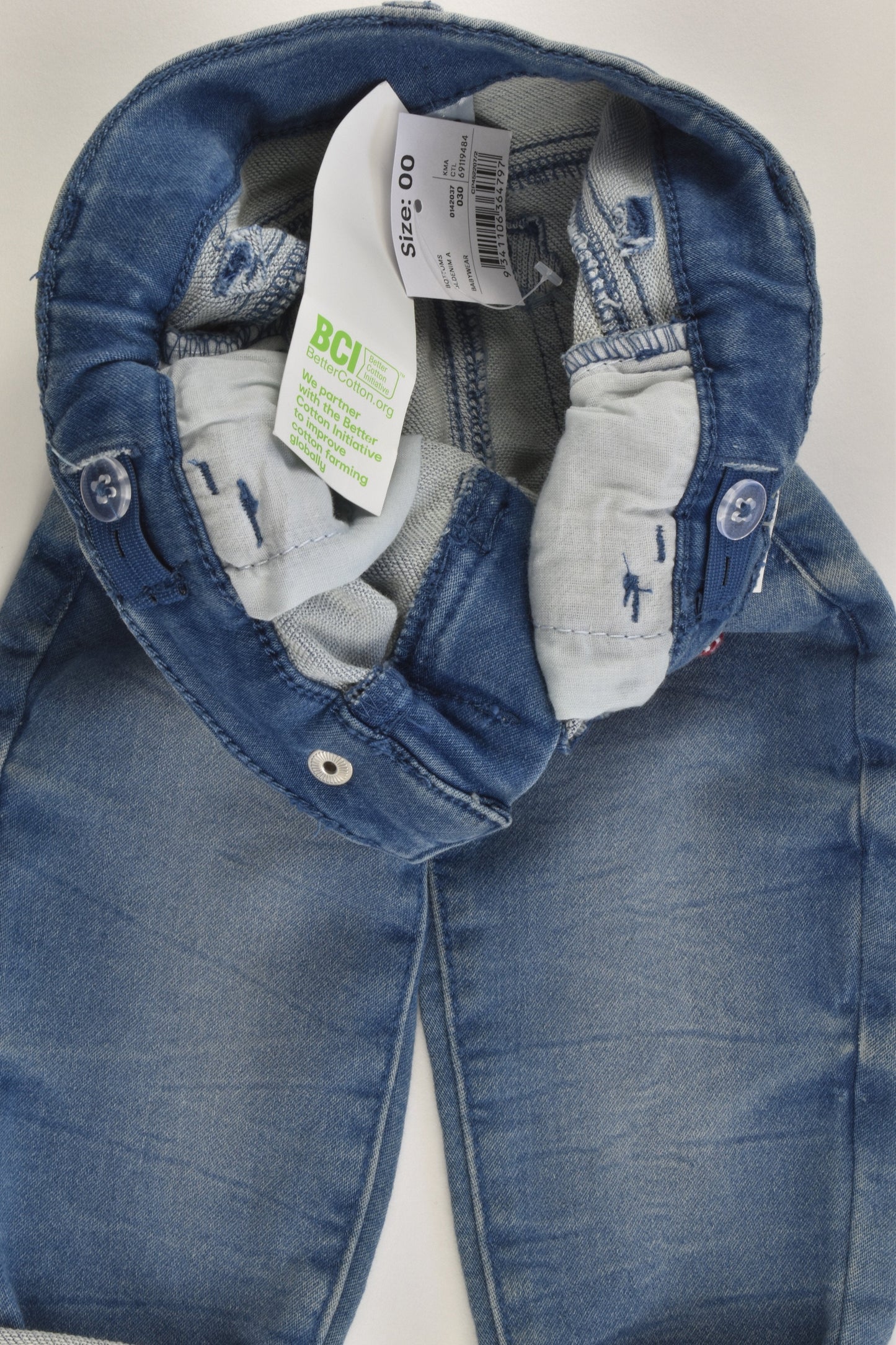 NEW Anko Size 00 (3-6 months) Very Stretchy Denim-like Pants