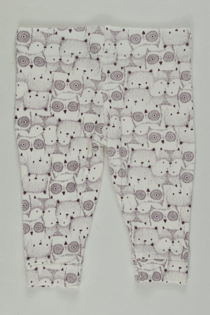 NEW Anko Size 0000 Organic Forest Animals Pants