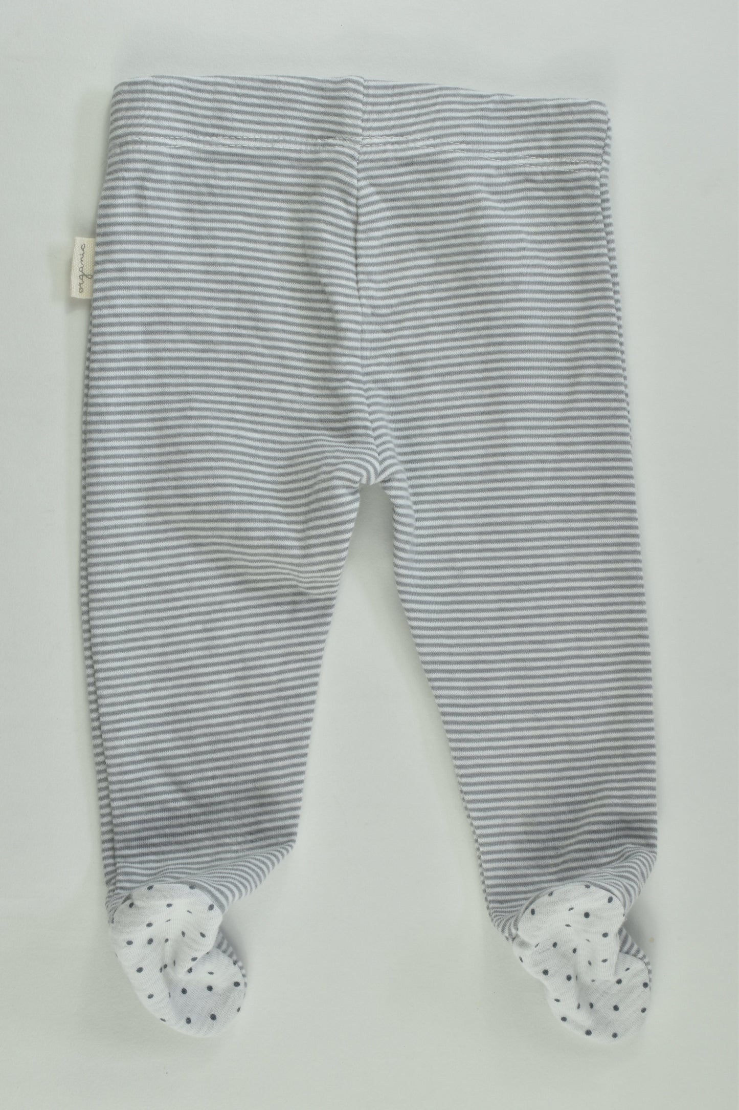 NEW Anko Size 0000 Striped Organic Footed Pants