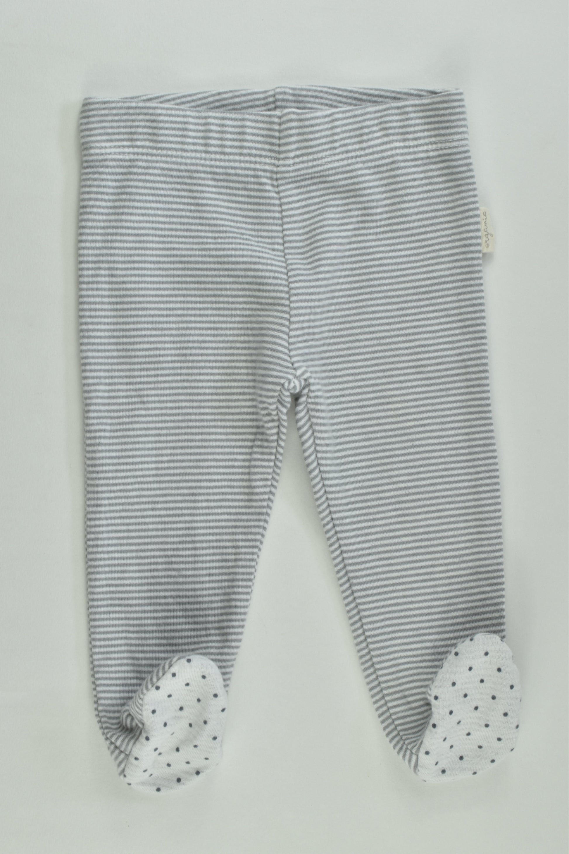 NEW Anko Size 0000 Striped Organic Footed Pants
