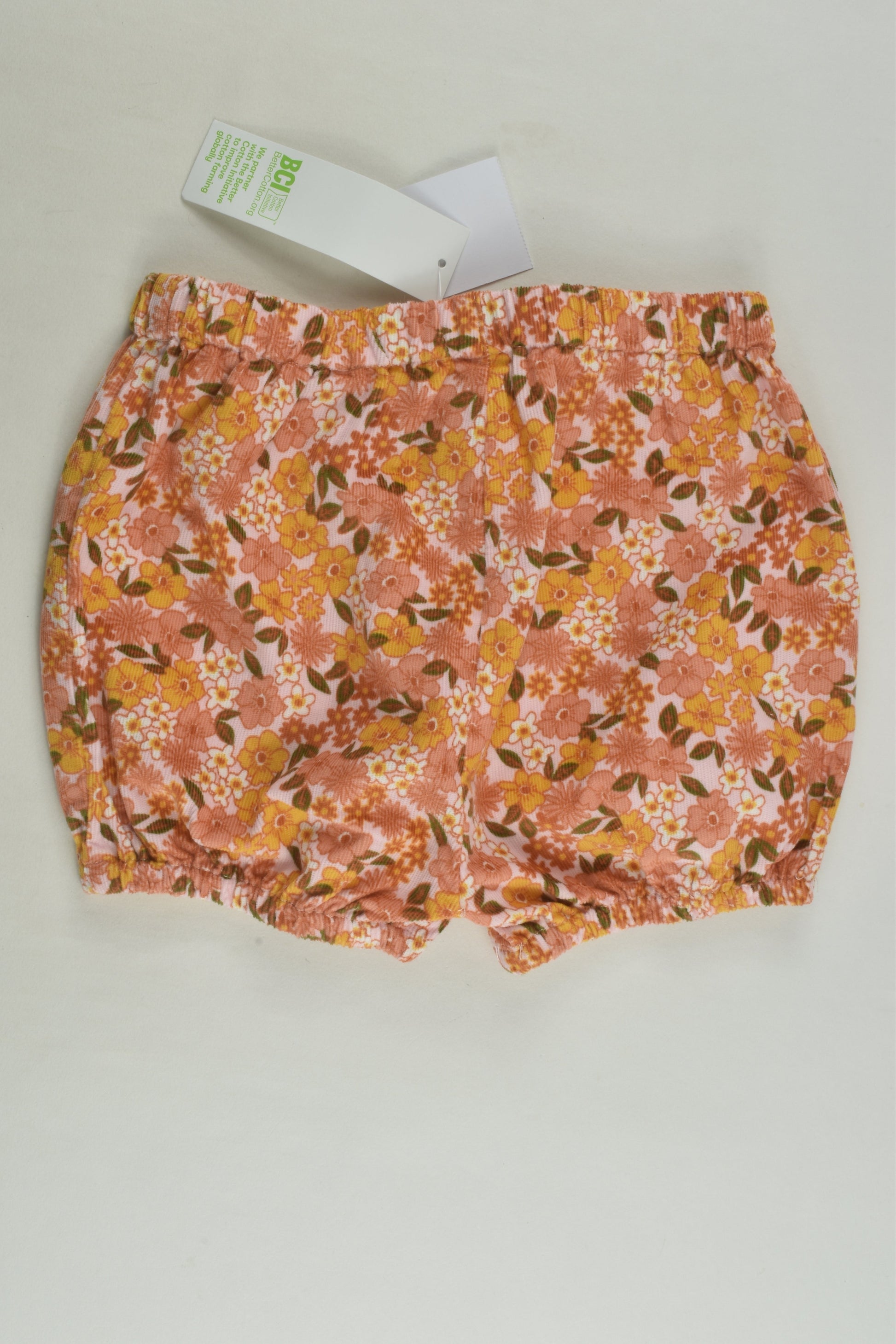 NEW Anko Size 1 Retro Flowers Cord Shorts