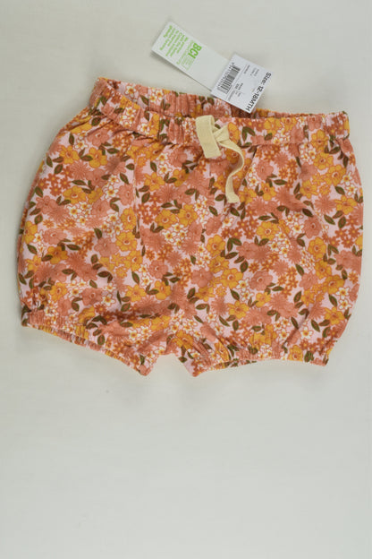 NEW Anko Size 1 Retro Flowers Cord Shorts