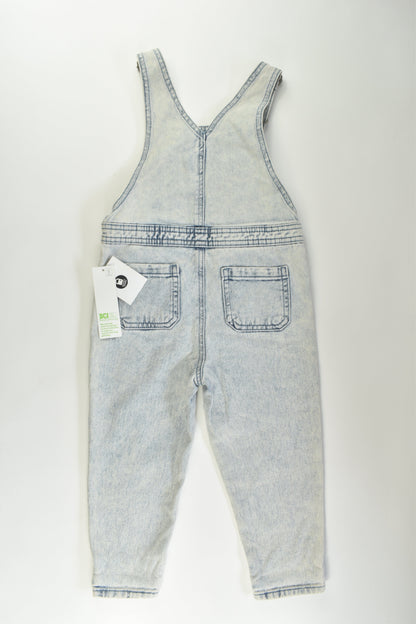 NEW Anko Size 4 Acid Wash Denim Overalls