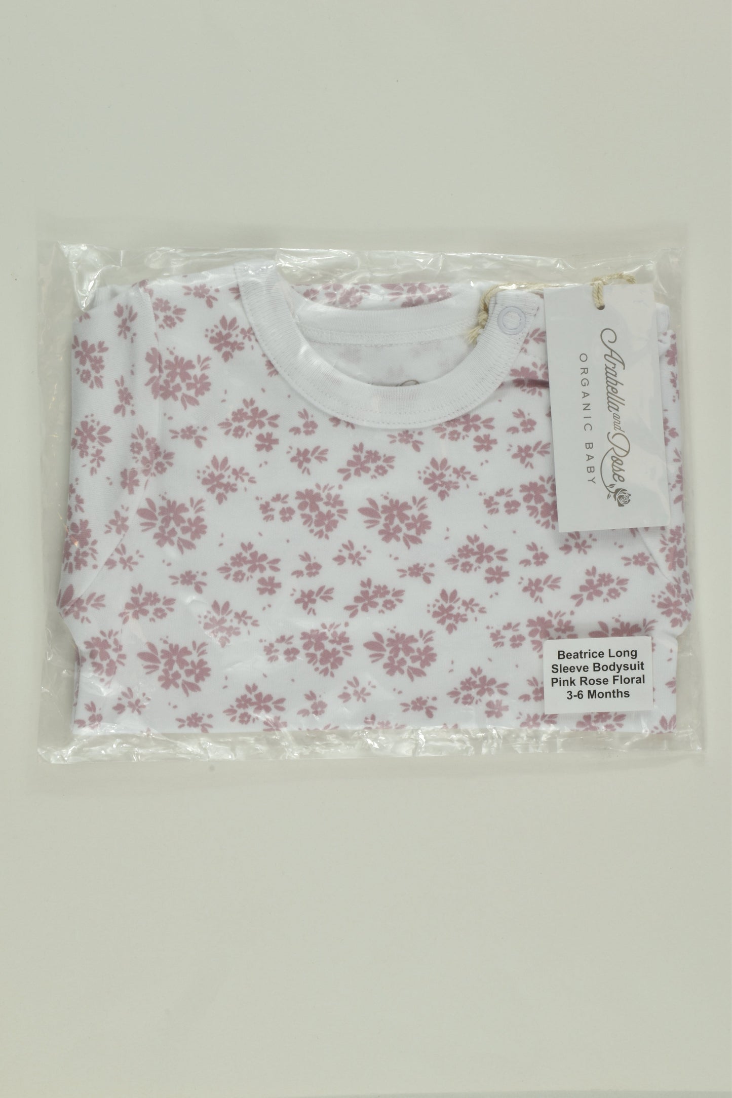 NEW Arabella and Rose Size 00 Organic Floral Bodysuit