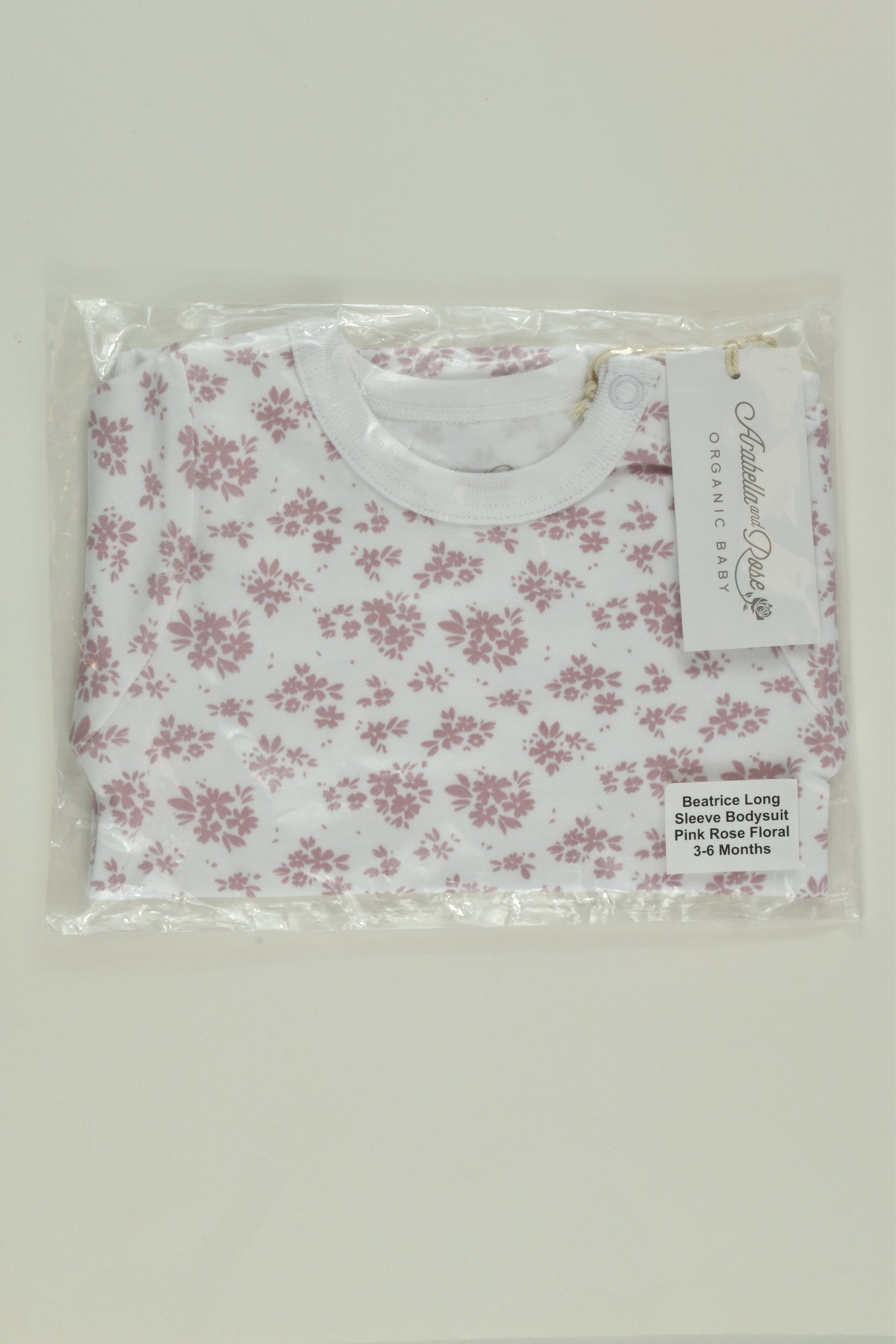 NEW Arabella and Rose Size 00 Organic Floral Bodysuit