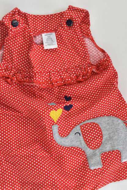 NEW Ashley's Size 000 (3 months) Elephant Dress