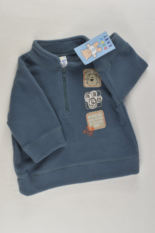 NEW Baby Baby Size 00 Dog Fleece Jumper