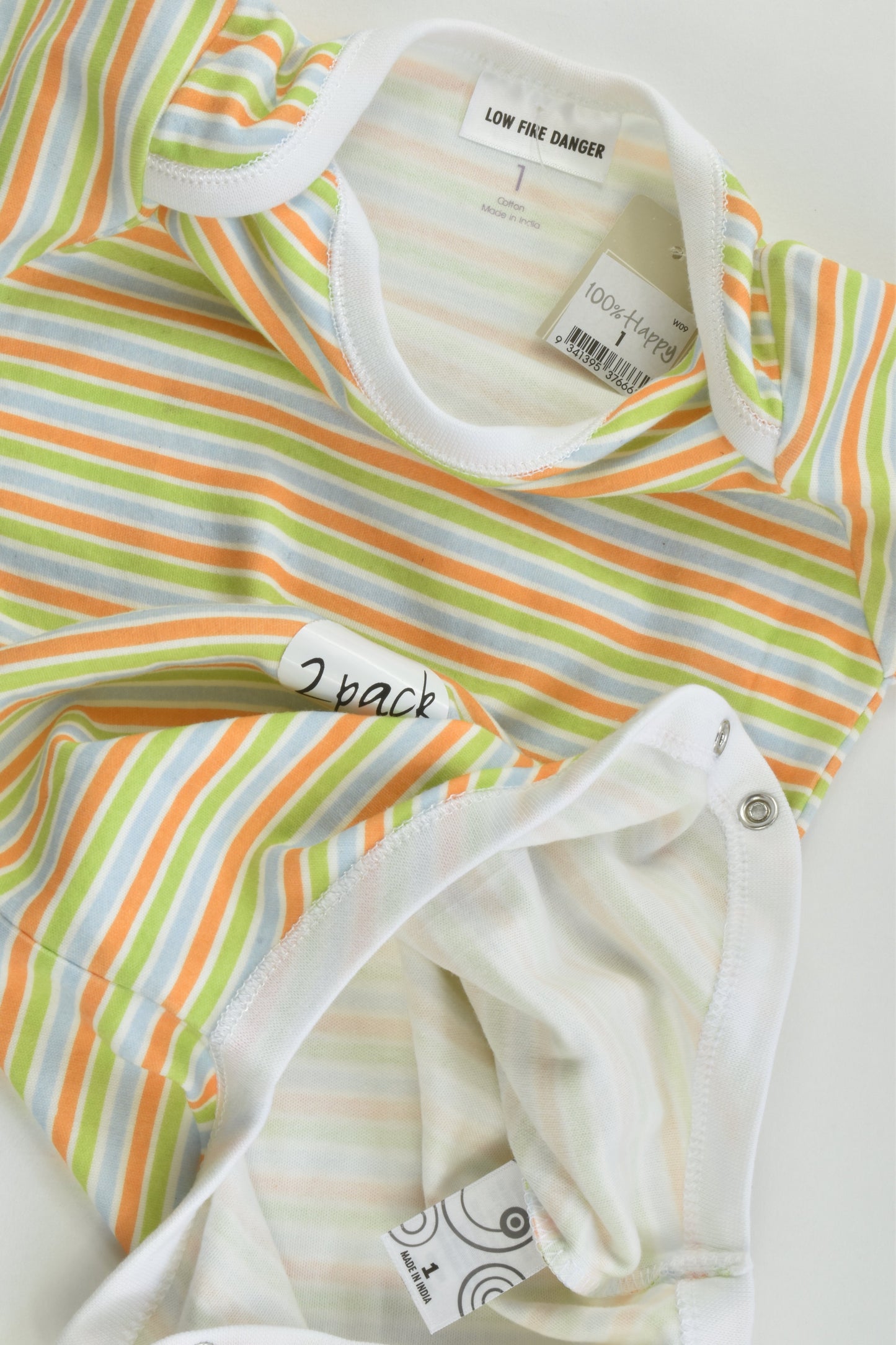 NEW Baby Club by Target Size 1 Striped Bodysuit