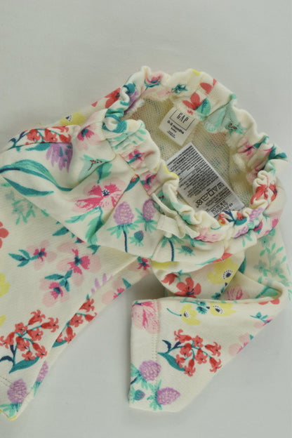 NEW Baby Gap Size 000 (0-3 months) Floral Track Pants
