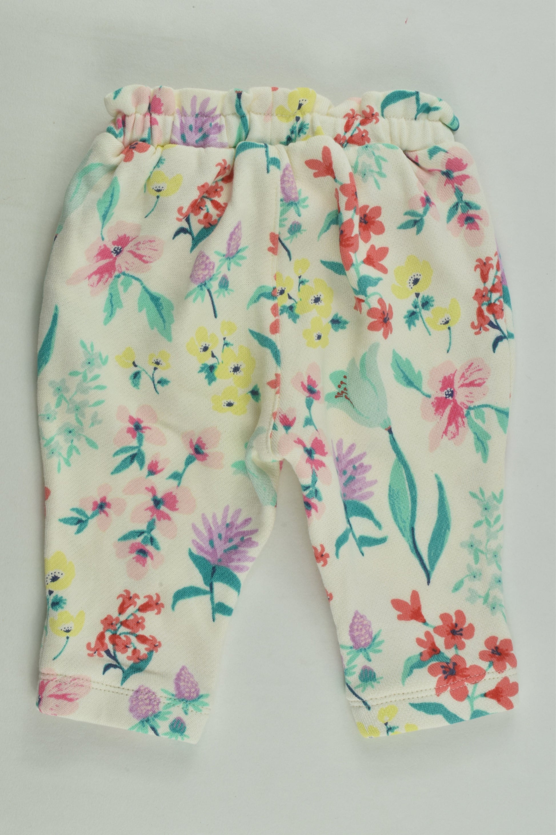 NEW Baby Gap Size 000 (0-3 months) Floral Track Pants