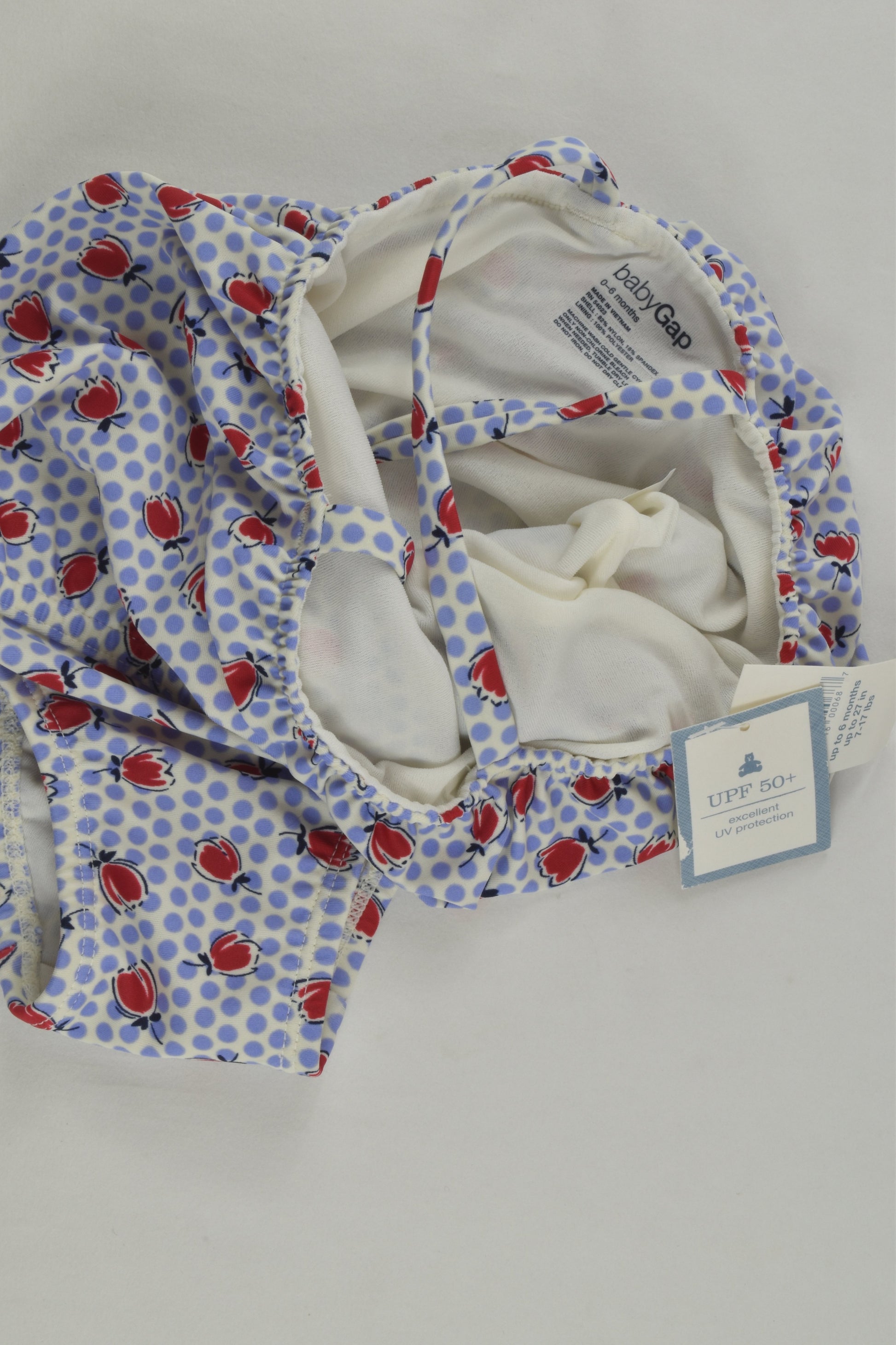 NEW Baby Gap Size 000-00 (0-6 months) Lined Bathers
