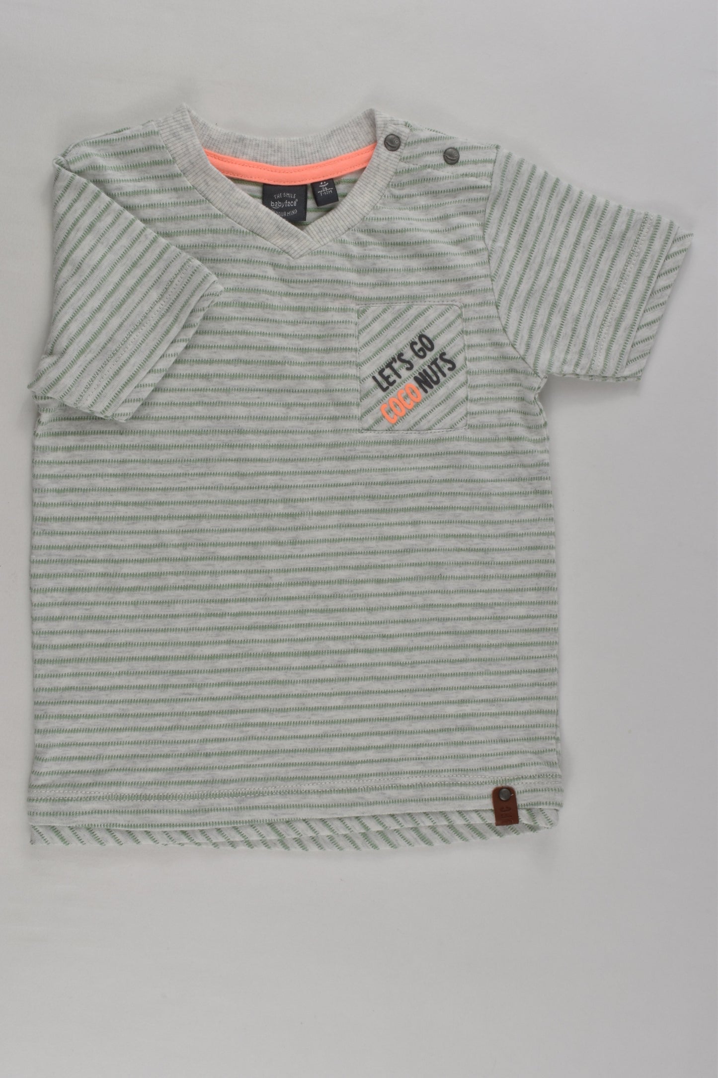 NEW Babyface Size 0 (74 cm) 'Let's Go Coconuts' T-shirt
