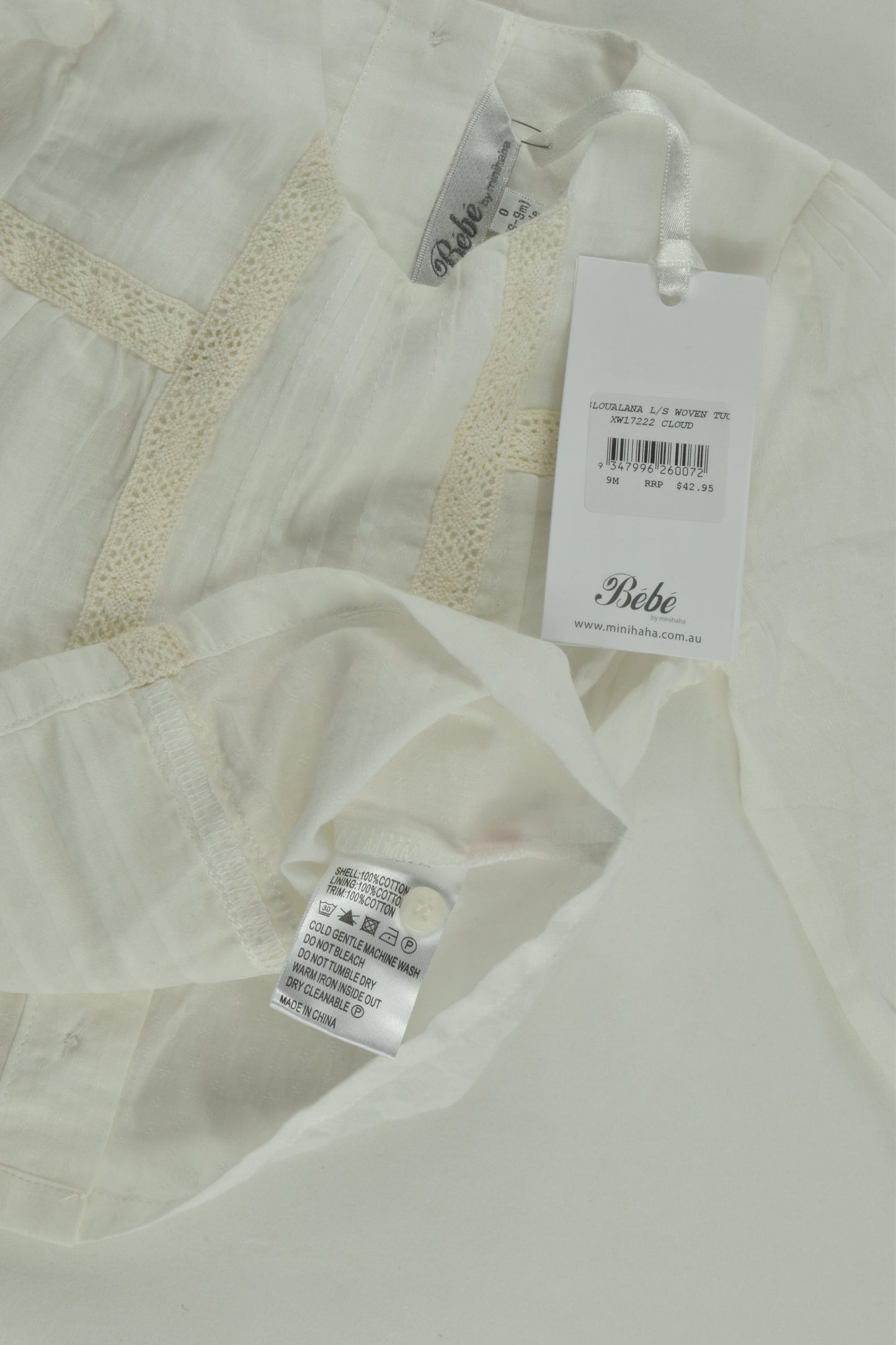 NEW Bébé by Minihaha Size 0 Blouse