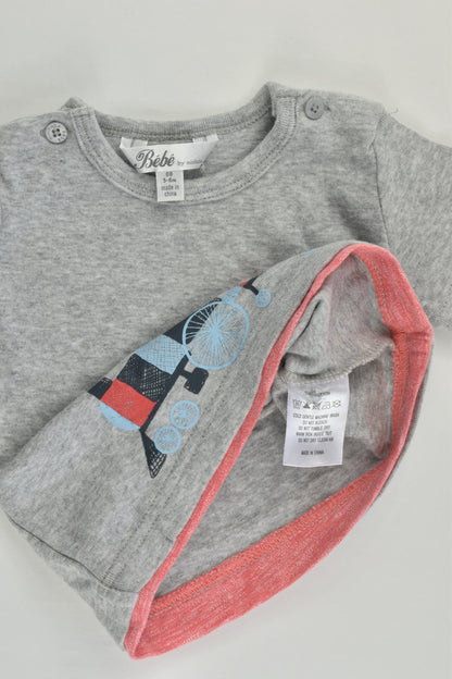 NEW Bébé by Minihaha Size 00 (3-6 months) Train T-shirt