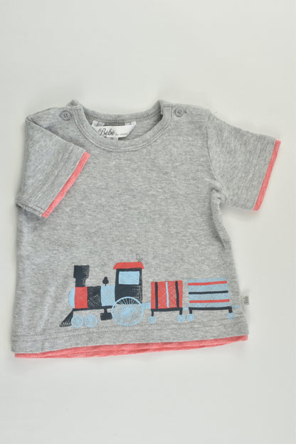 NEW Bébé by Minihaha Size 00 (3-6 months) Train T-shirt