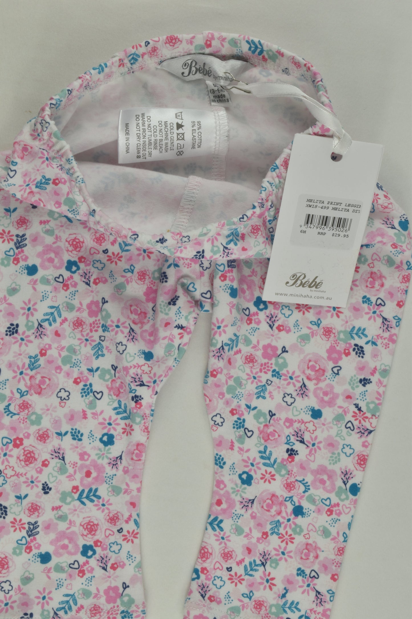 NEW Bébé by Minihaha Size 00 Floral Leggings