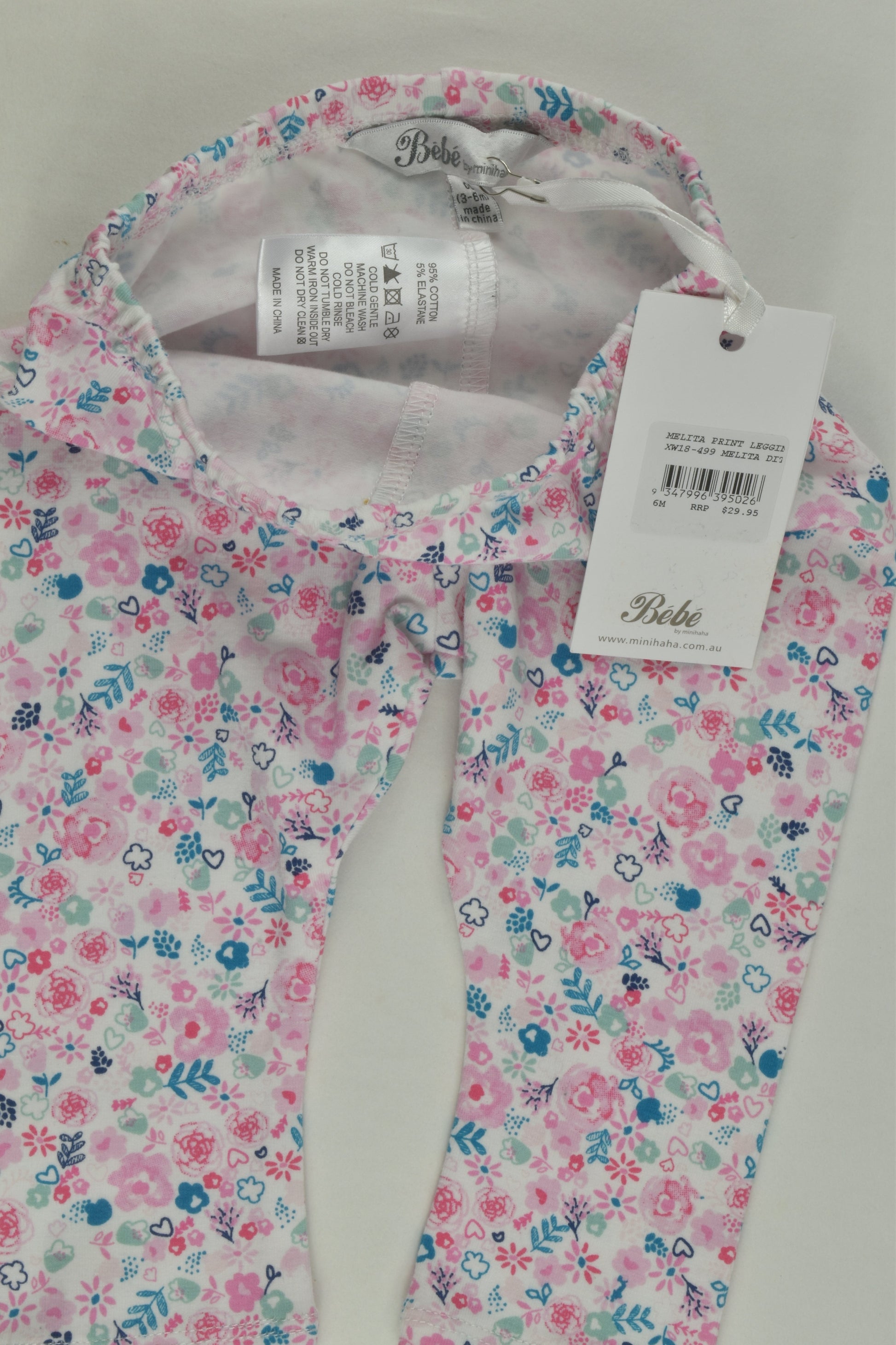 NEW Bébé by Minihaha Size 00 Floral Leggings