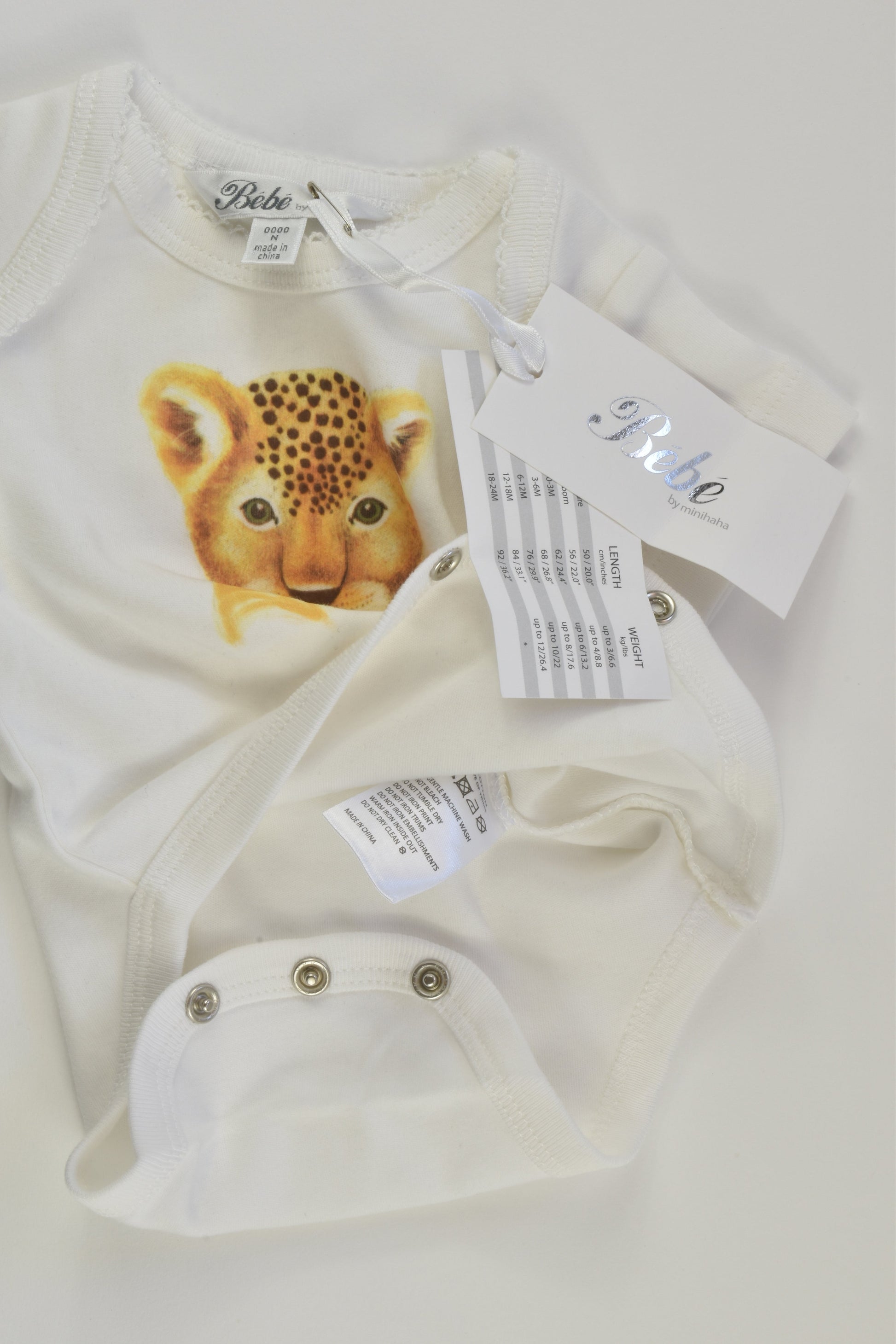 NEW Bébé by Minihaha Size 0000 Bodysuit