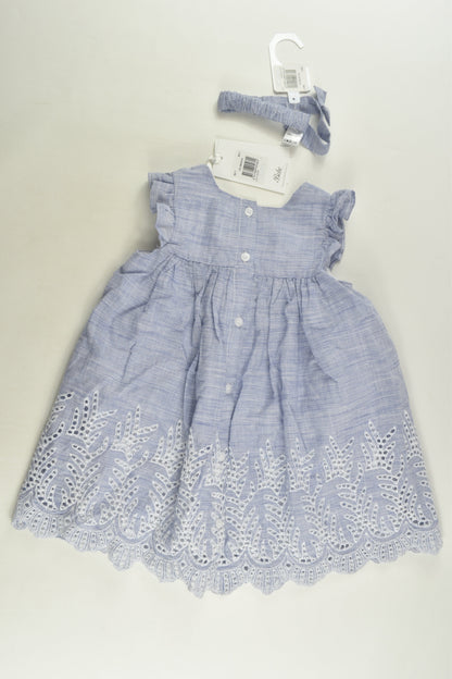 NEW Bébé by Minihaha Size 1 Dress and Headband