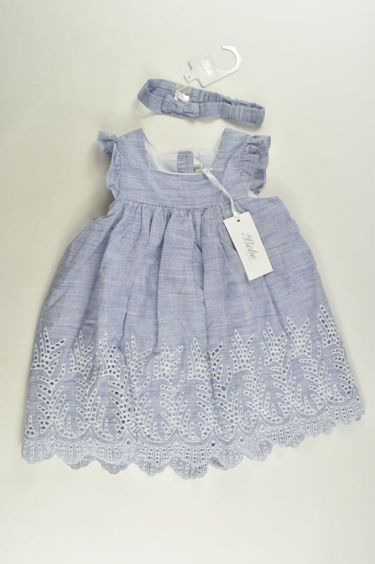 NEW Bébé by Minihaha Size 1 Dress and Headband