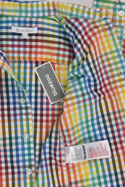 NEW Bluezoo Size 1 Checked Rainbow Colours Shirt