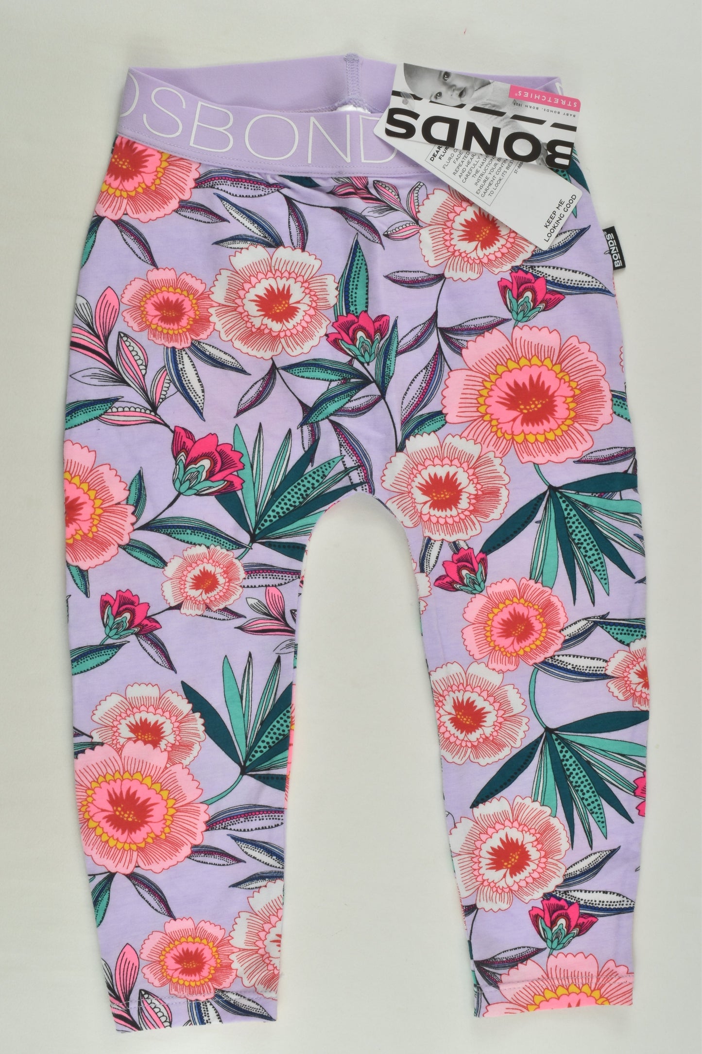 NEW Bonds Size 1 Floral Leggings