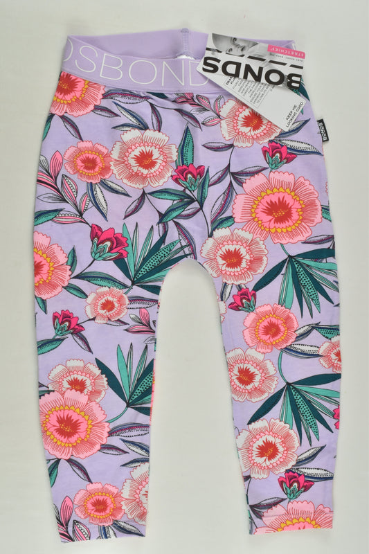 NEW Bonds Size 1 Floral Leggings