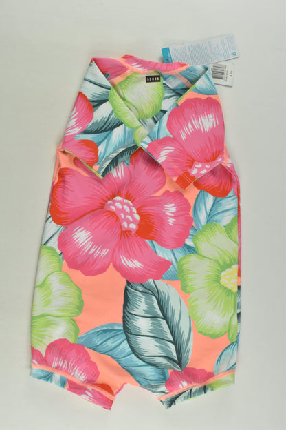 NEW Bonds Size 1 Floral Rashie Suit