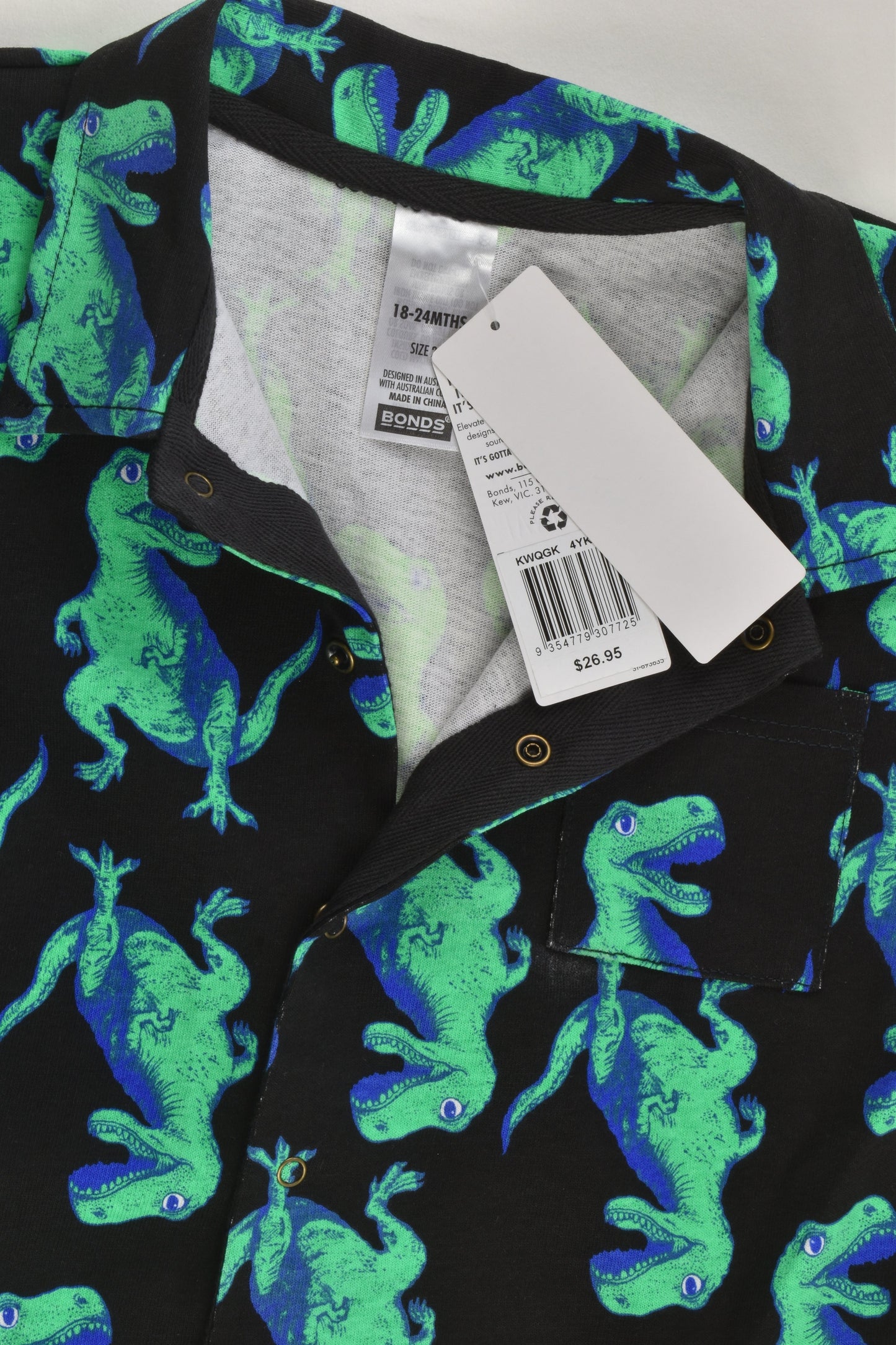 NEW Bonds Size 2 T-Rex Shirt