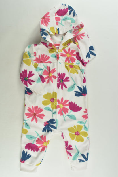 NEW Carter's Size 00 (6 months) Floral Fleece Jumper