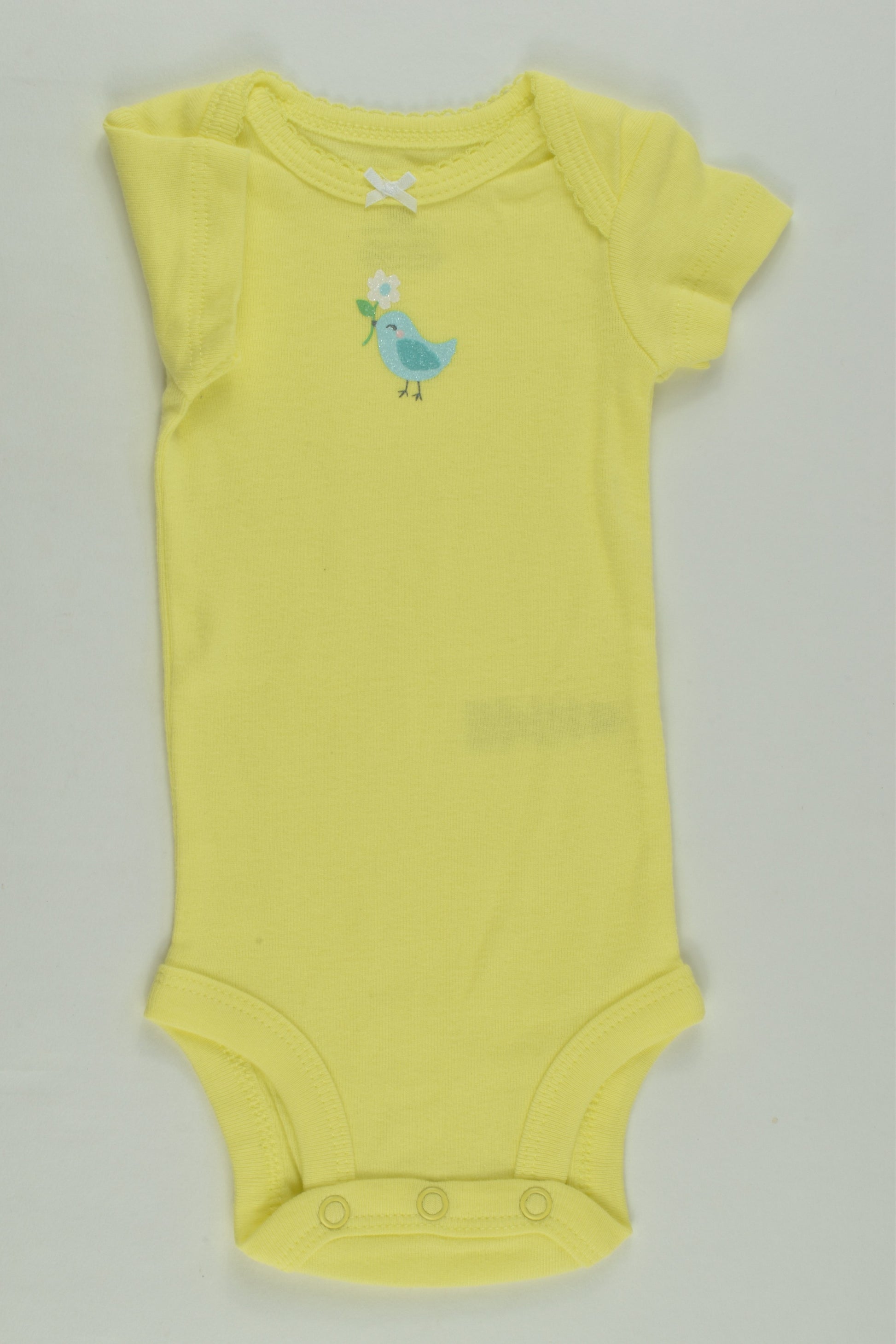 NEW Carter's Size 0000 (Newborn) Bird Bodysuit