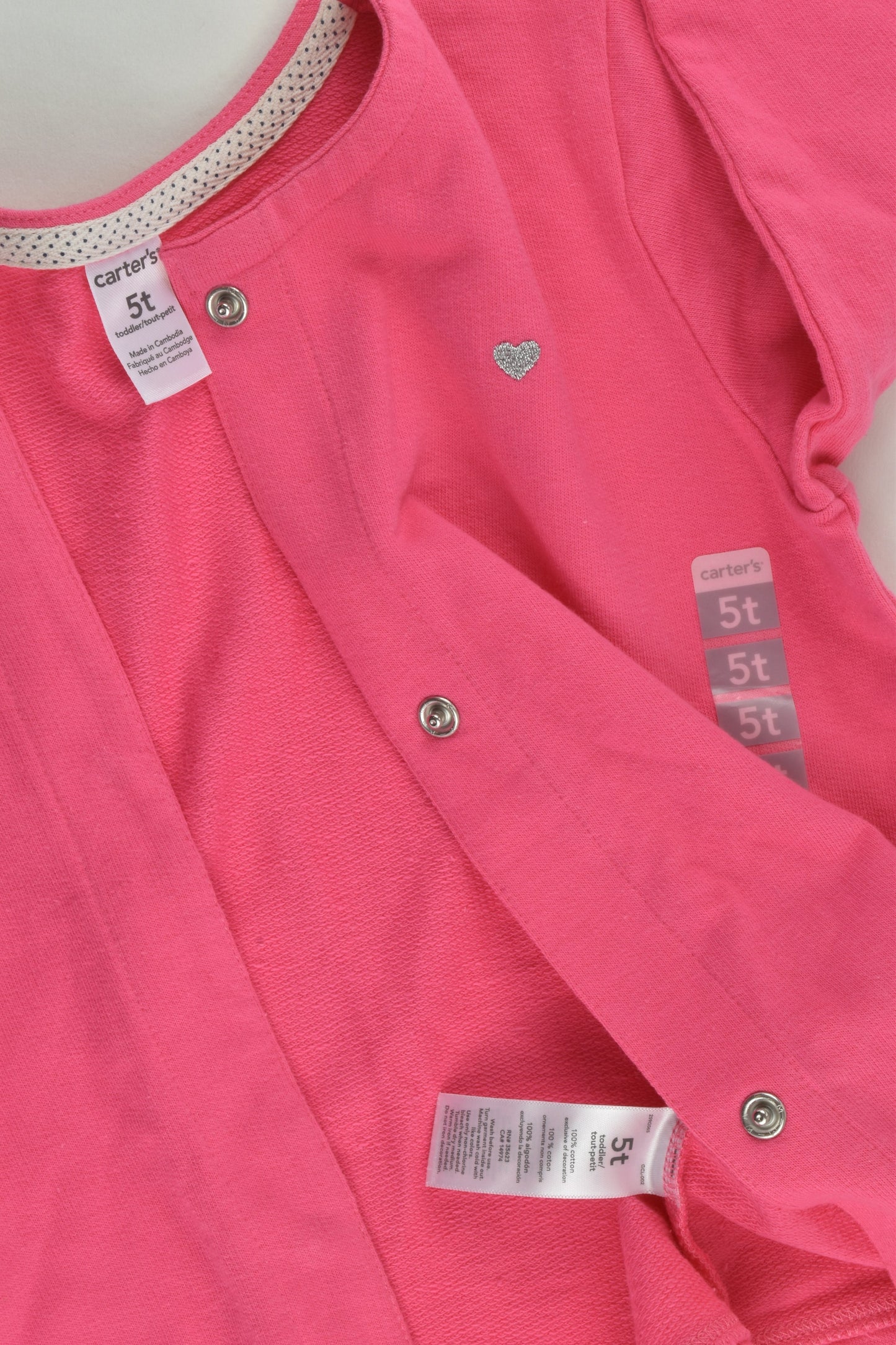 NEW Carter's Size 5 Sweater Cardigan