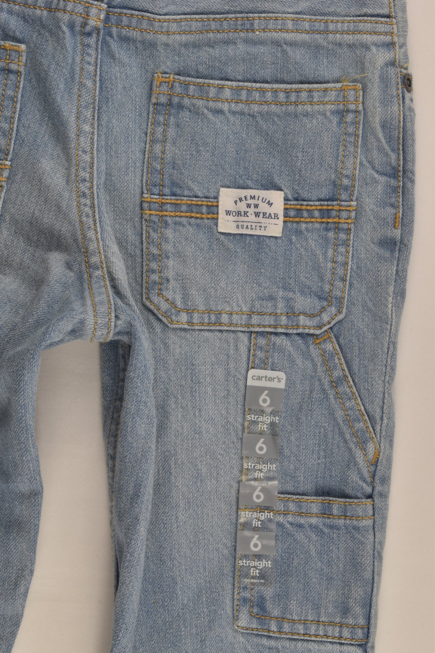 NEW Carter's Size 6 Straight Cut Denim Pants
