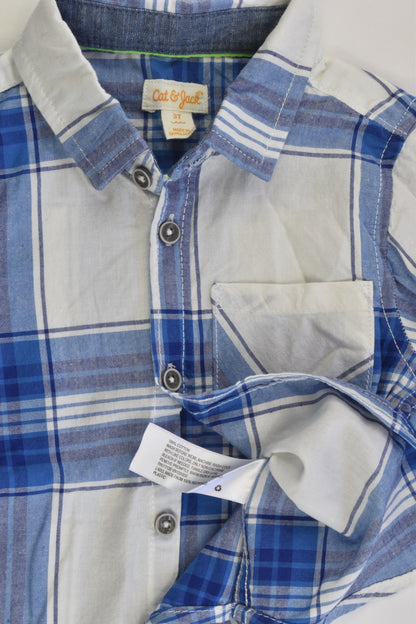 NEW Cat & Jack Size 3 Checked Shirt