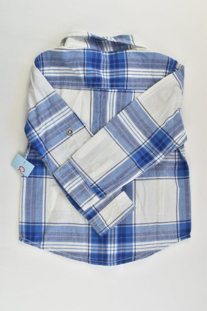 NEW Cat & Jack Size 3 Checked Shirt